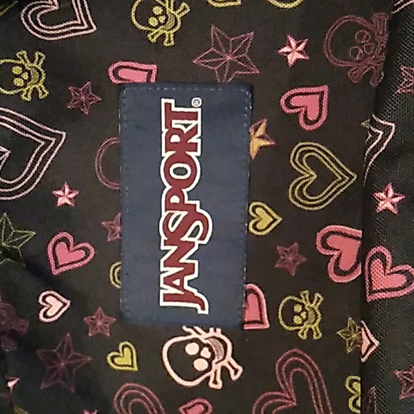 Jansport Bags Jansport Hearts Skulls Print Backpack Cute Poshmark